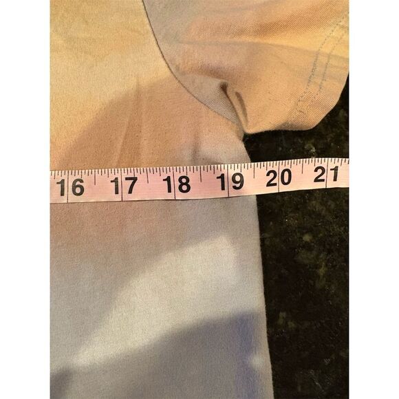 Hollister Women's Ombré Orange Crew Neck T-Shirt Size L Casual - Picture 6 of 8